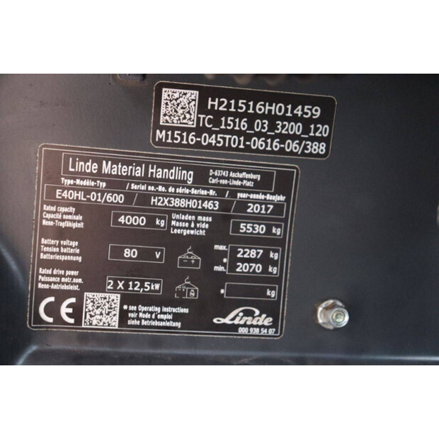 2017 Linde E40HL-01/600-41551738