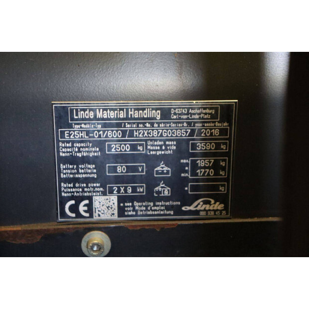 2016 Linde E25HL-01/600-41552093