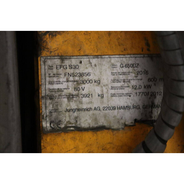 2016 Jungheinrich EFG S30-41552309
