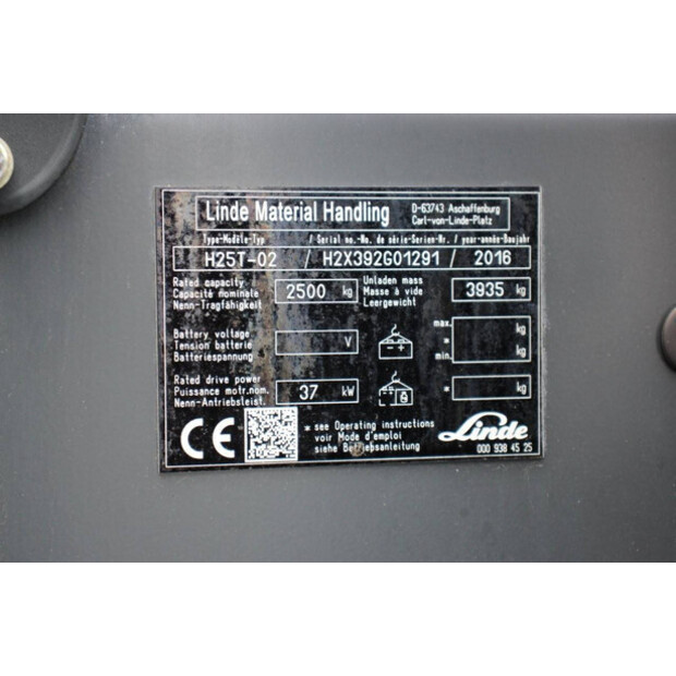 2016 Linde H25T-02-41552488