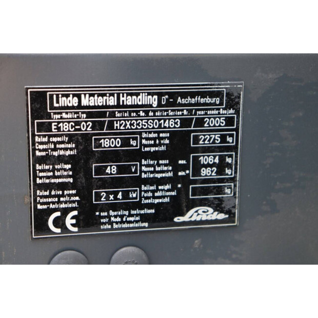 2005 Linde E18C-02-41553723