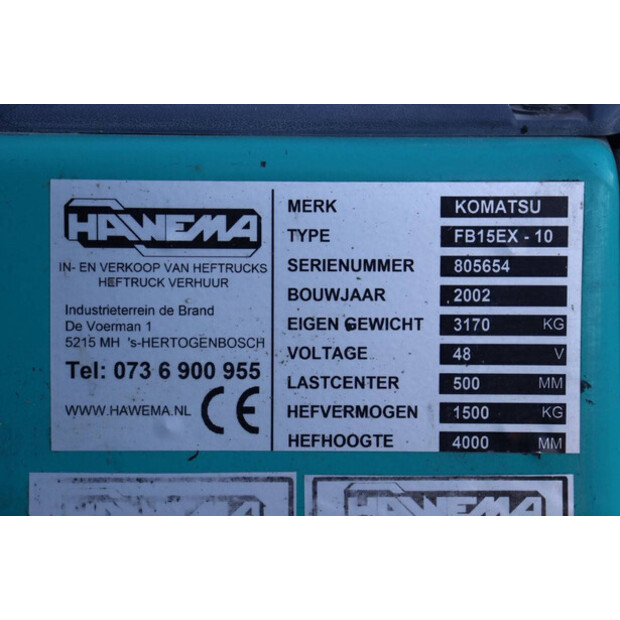 2002 كوماتسو FB15EX-10-41554387