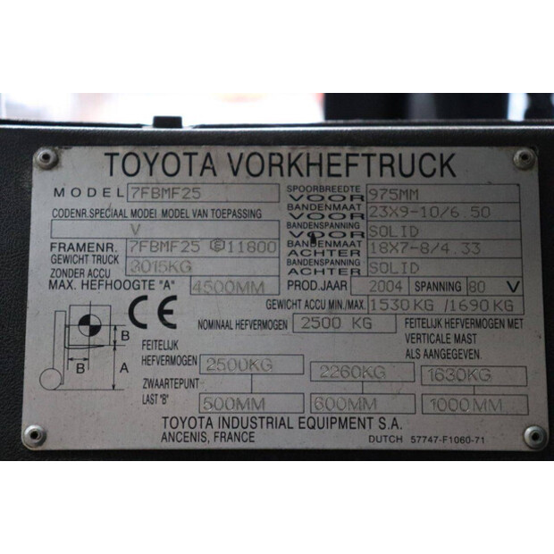 2004 Toyota 7FBMF25-41554506