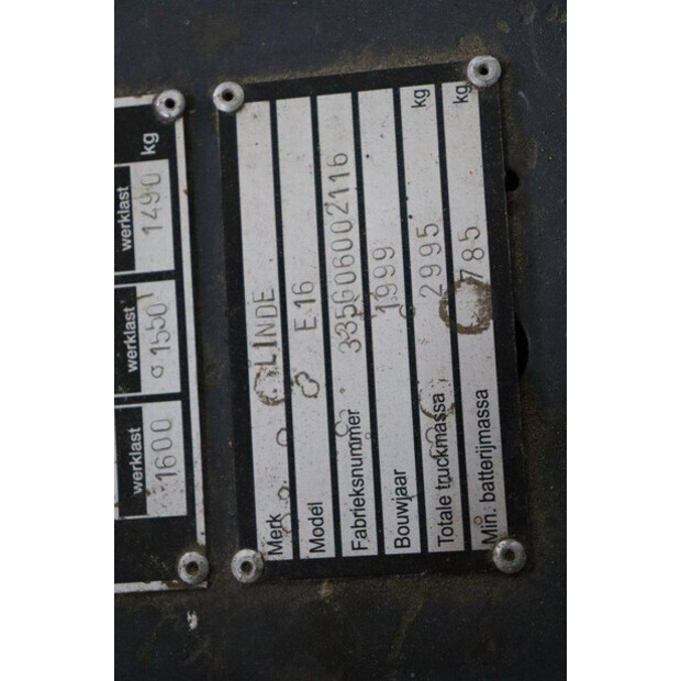 1999 Linde E16-41554739