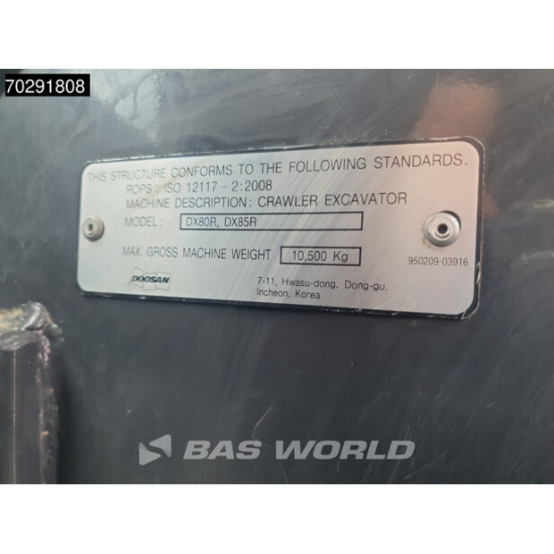 2021 دووسان DX85R-3-41568234