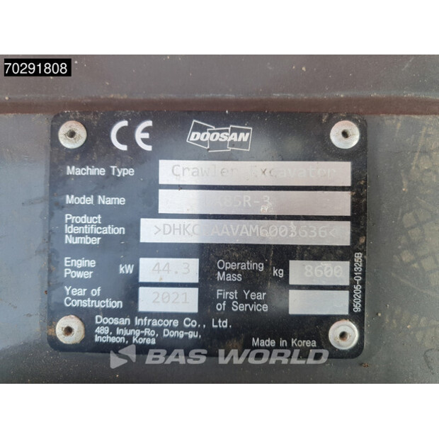 2021 دووسان DX85R-3-41568237