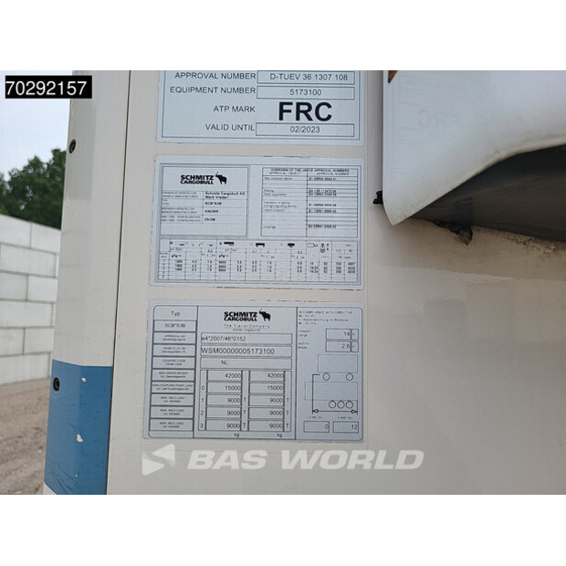 2017 شميتز كارجوبول Thermo King SLXi Spectrum 3 axles TUV 05/26 FRC 02/26 Blumenbreit Doppelstock Liftachse-41568319