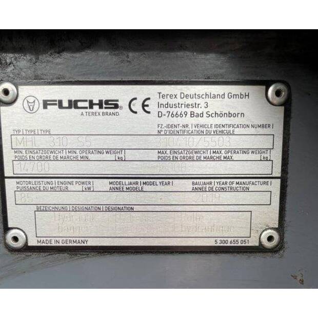 2019 FUCHS MHL 310-41570073