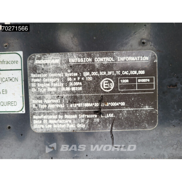 2019 Doosan DX140W-5-41586910