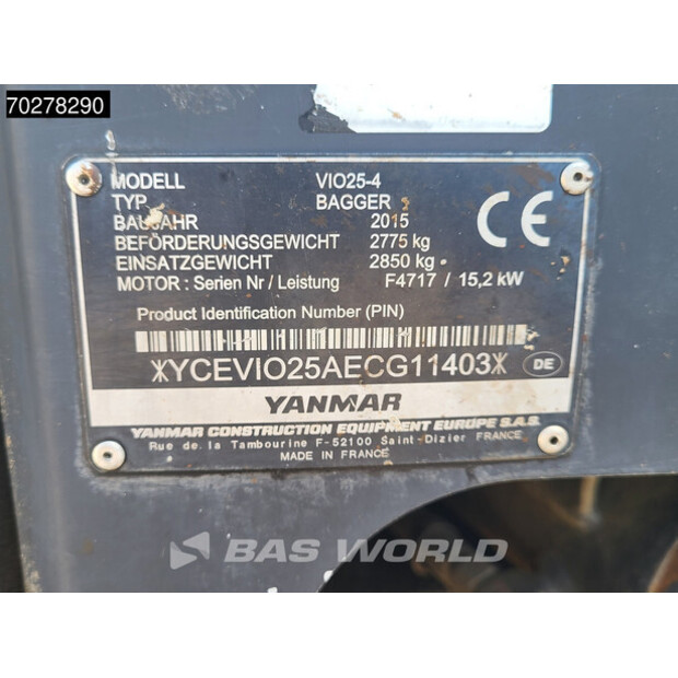2015 YANMAR VIO25-4-41587792