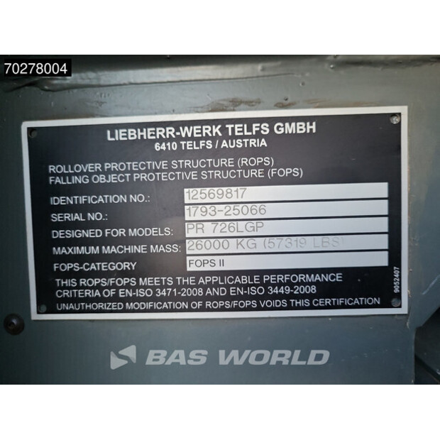 2022 Liebherr PR726LGP-41587938