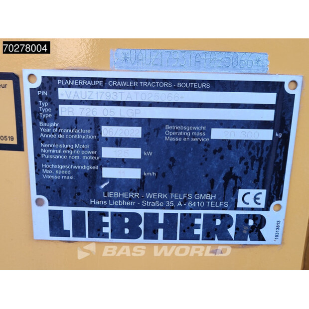 2022 Liebherr PR726LGP-41587939