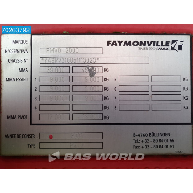 2005 Faymonville PV3-41619697