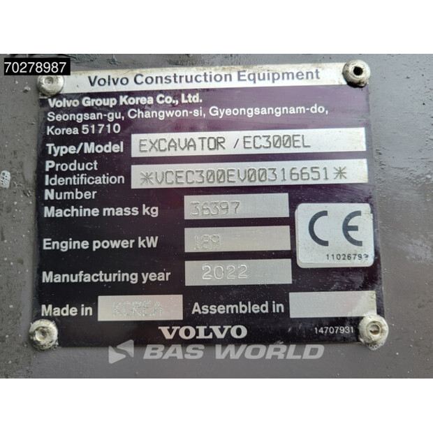 2022 فولفو EC300EL-41619970