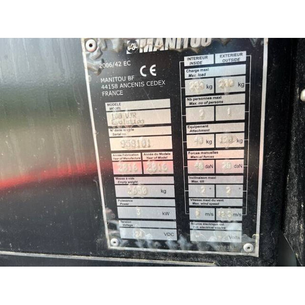 2014 Manitou 100 VJR-41632970