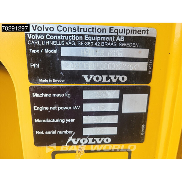 2012 Volvo A30F-41635048