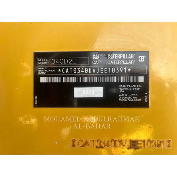 2018 Caterpillar 340D2L-41635563