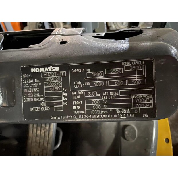2017 Komatsu FD30T-41649252