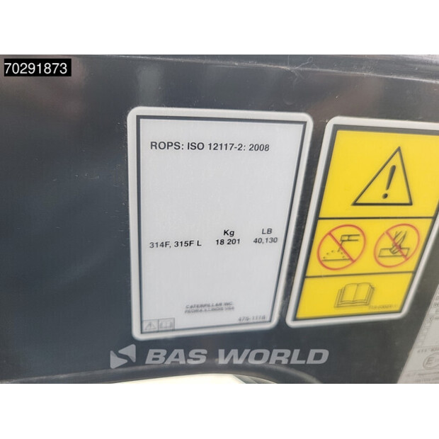 2019 Caterpillar 315FL-41651735