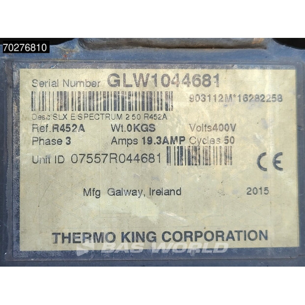 2015 Schmitz Cargobull Thermo King SLXe Spectrum 250-41651834