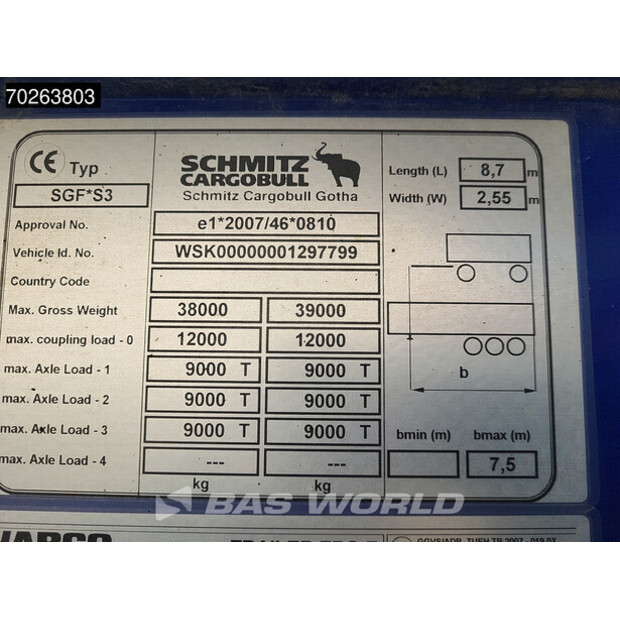 2017 Schmitz Cargobull SGF*S3-41695667