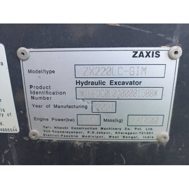 2021 Hitachi ZX220LC-41722300