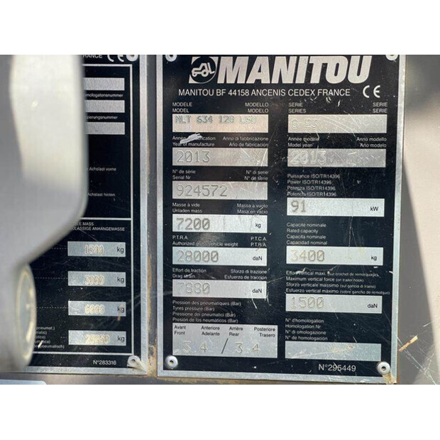 2013 Manitou MLT634-120-41722356