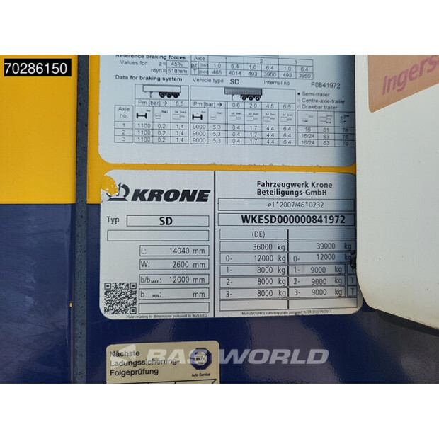 2018 Krone Thermo King SLXi 300-41737451