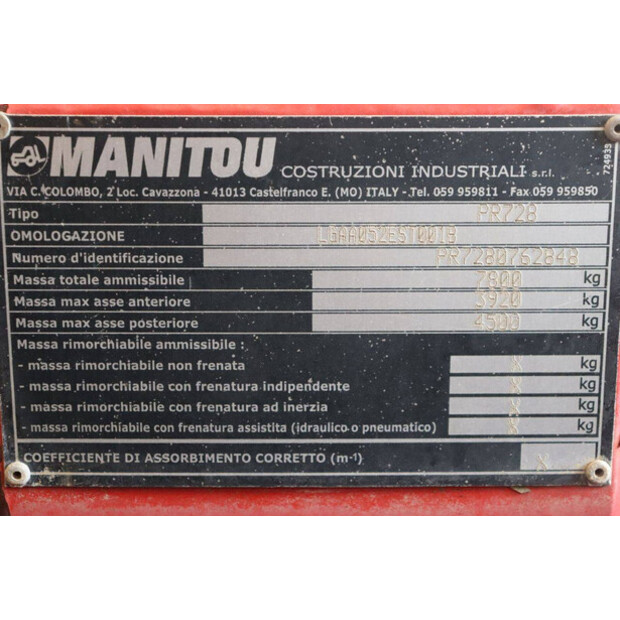 2012 Manitou MLT741-41738012