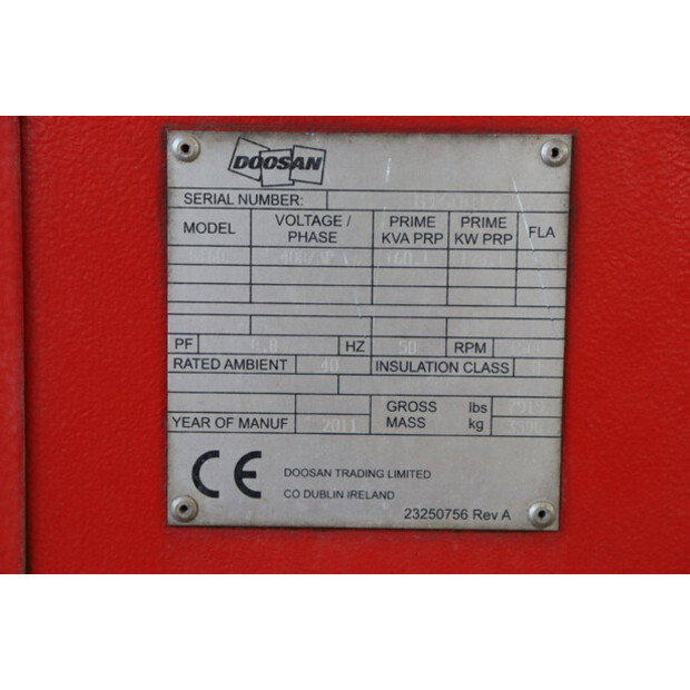 2011 Doosan G160-41739038