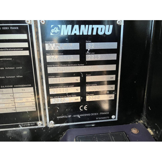 2019 Manitou MLT 840-41742495