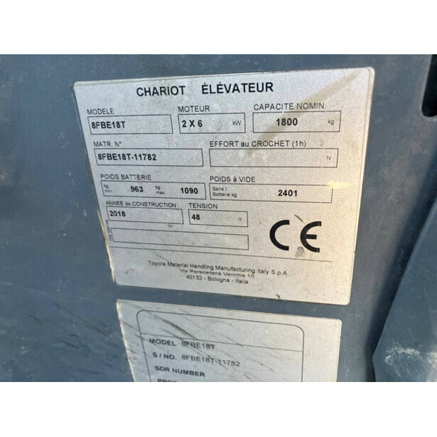 2018 Toyota 8FBE18T-41742976