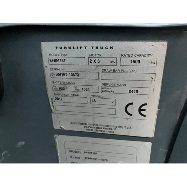 2017 Toyota 8FBM16T-41743131
