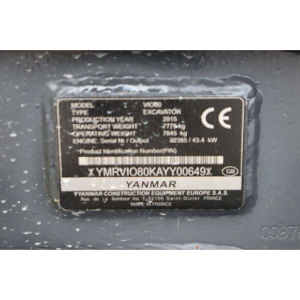 2015 YANMAR VIO80-41743271