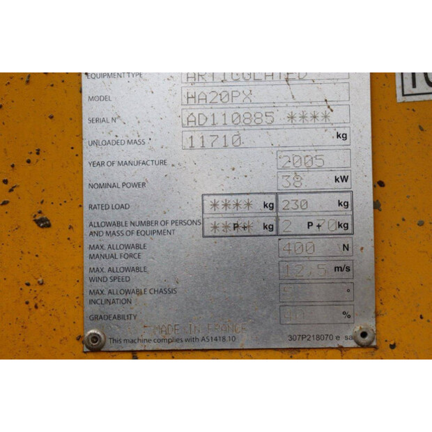 2005 Haulotte HA20PX-41745286