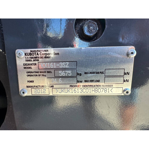 2012 KUBOTA KX161-3-41745880