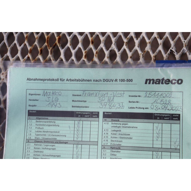 1993 JLG 30HA-41747833