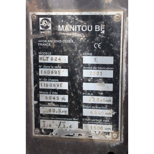 2001 مانيتو MLT 524-41750730