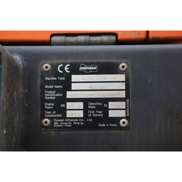 2015 Doosan DX55W-41751235