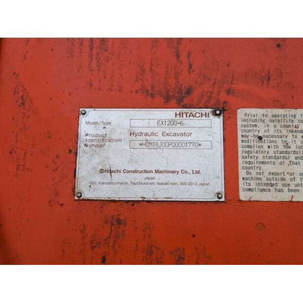 2018 Hitachi EX1200-6-41765683