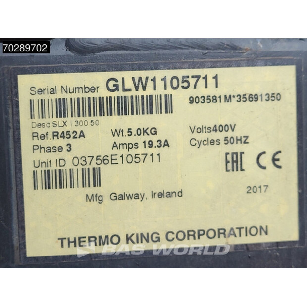 2017 Chereau Thermo King SLXi 300-41766293