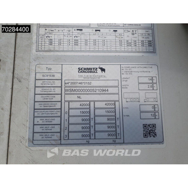 2018 Schmitz Cargobull SCB*S3B-41789561