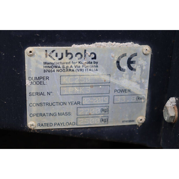 2019 KUBOTA KC250-41807263