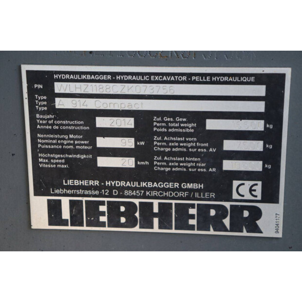 2014 Liebherr A914 Litronic Compact-41811037