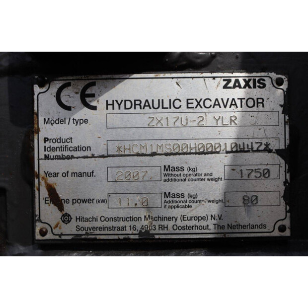 2007 هيتاشى ZX17U-41811231
