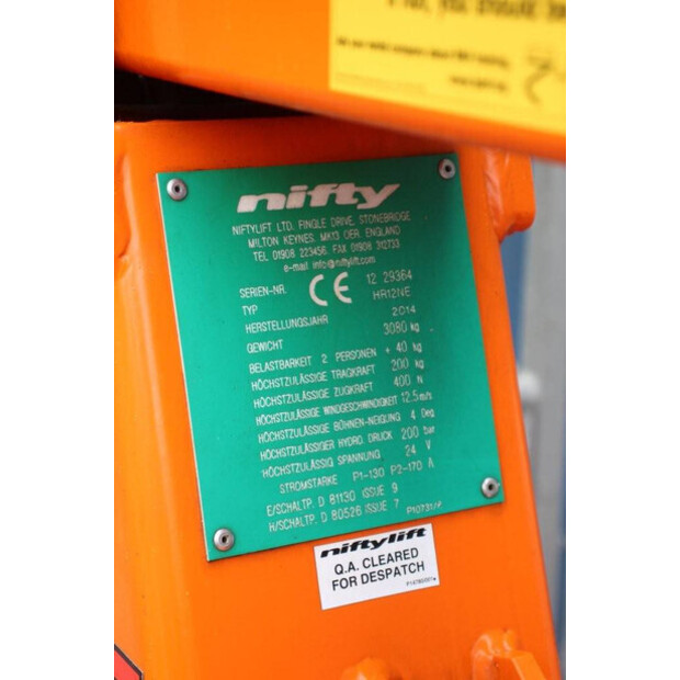 2014 Niftylift HR12NE-41812877