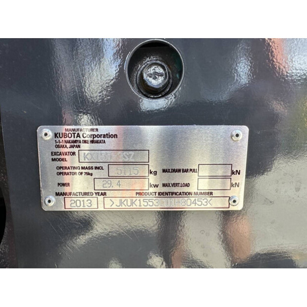 2013 KUBOTA KX155-3SZ-41814804