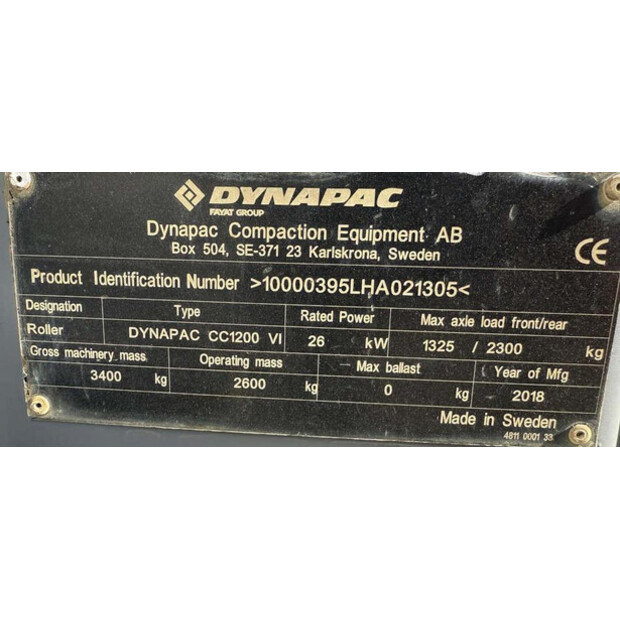 2018 DYNAPAC CC1200 VI-41835864