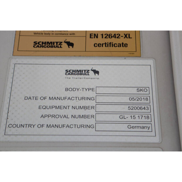 2018 Schmitz Cargobull SCB*S3B-41852833