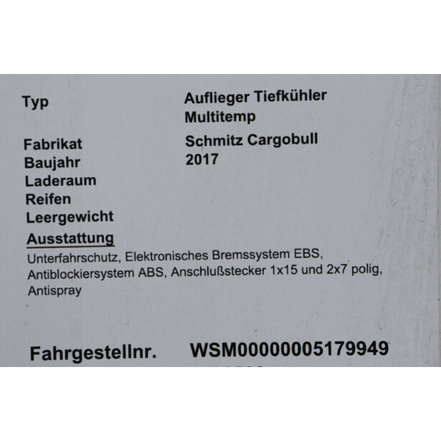 2017 Schmitz Cargobull SCB*S3B-41852911